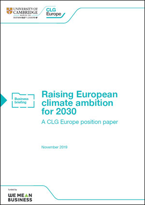 Raising European climate ambition for 2030