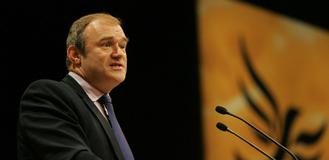 Environment Minister Ed Davey MP speaks at the Liberal Democrat conference. Copyright Dave Radcliffe / Liberal Democrats