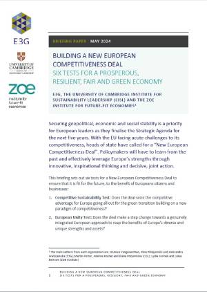 Building a New European Competitiveness Deal