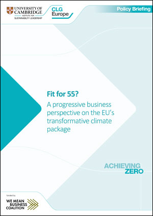 Fit for 55? A progressive business perspective on the EU’s transformative climate package